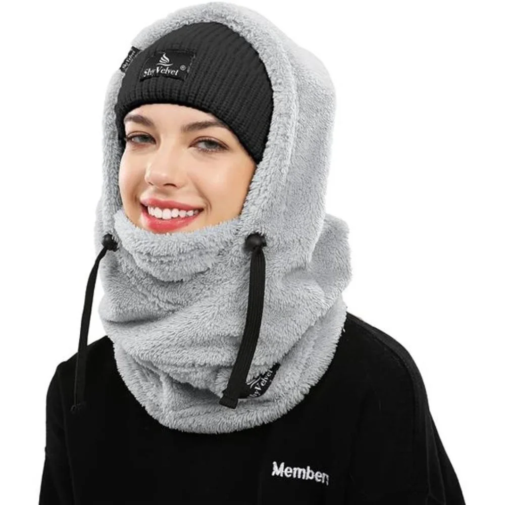 Women's Balaclava Wind-Resistant Winter Face Mask Warm Face Cover Hat Cap Scarf